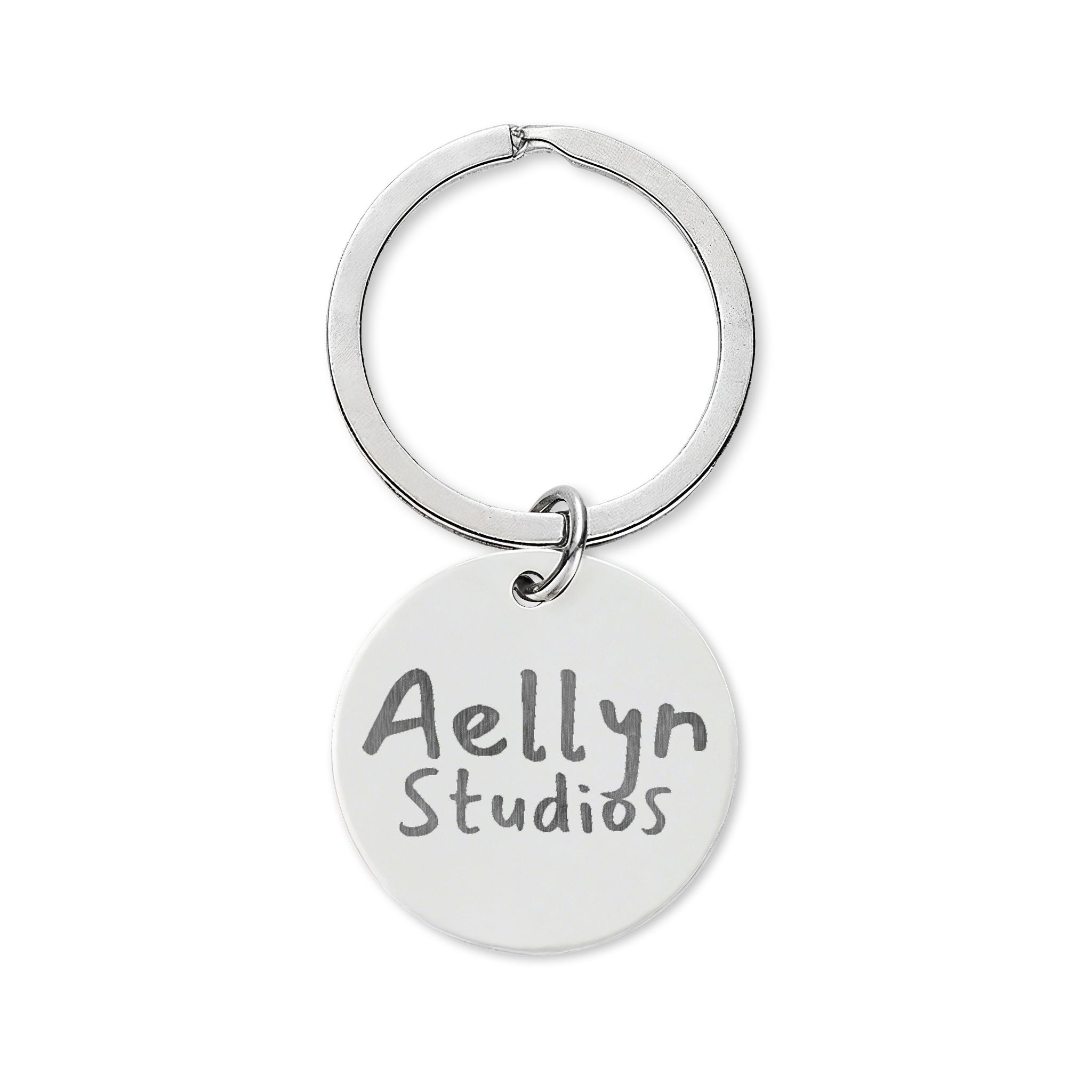 Aellyn Studios Engraved Stainless Steel Keychain