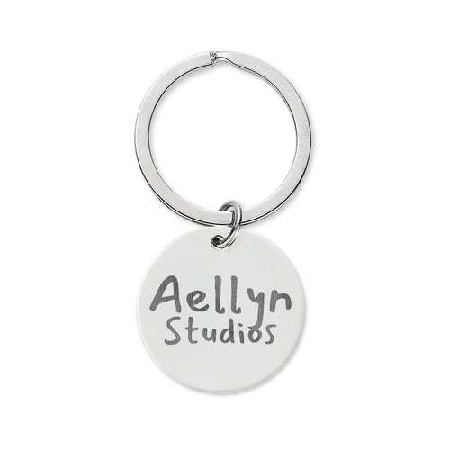 Aellyn Studios Engraved Stainless Steel Keychain